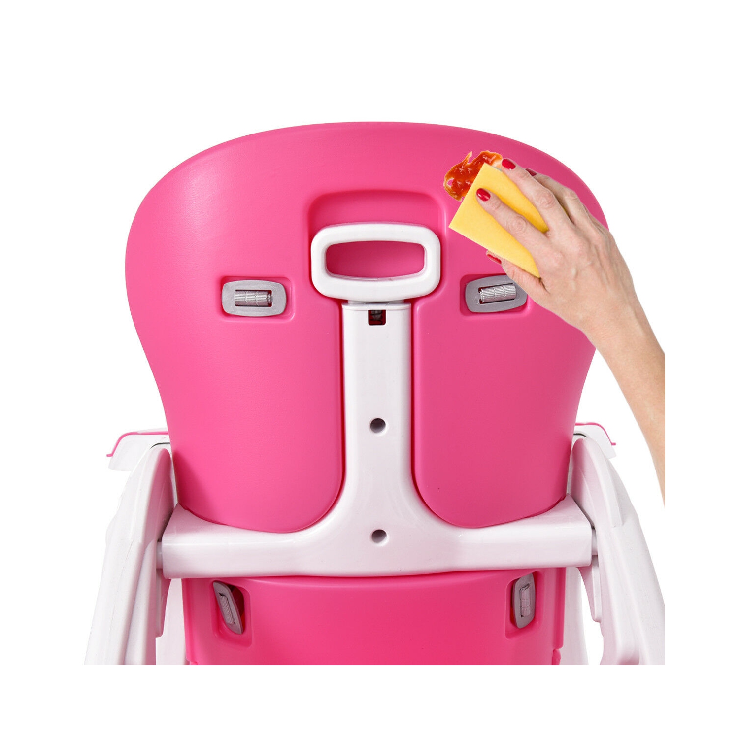 Costway 3 in 1 Baby High Chair Convertible Play Table Seat Booster Toddler Feeding Tray