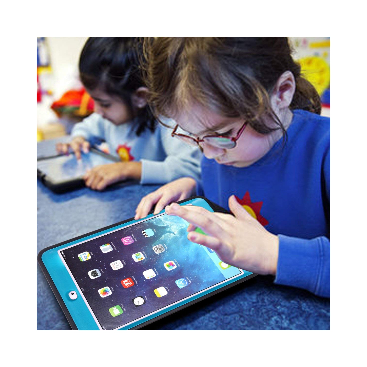 3in 1 Heavy Duty Protection Kickstand Combo Hybrid Impact Silicone Hard Case Cover for Apple Ipad Mini 1 2 3