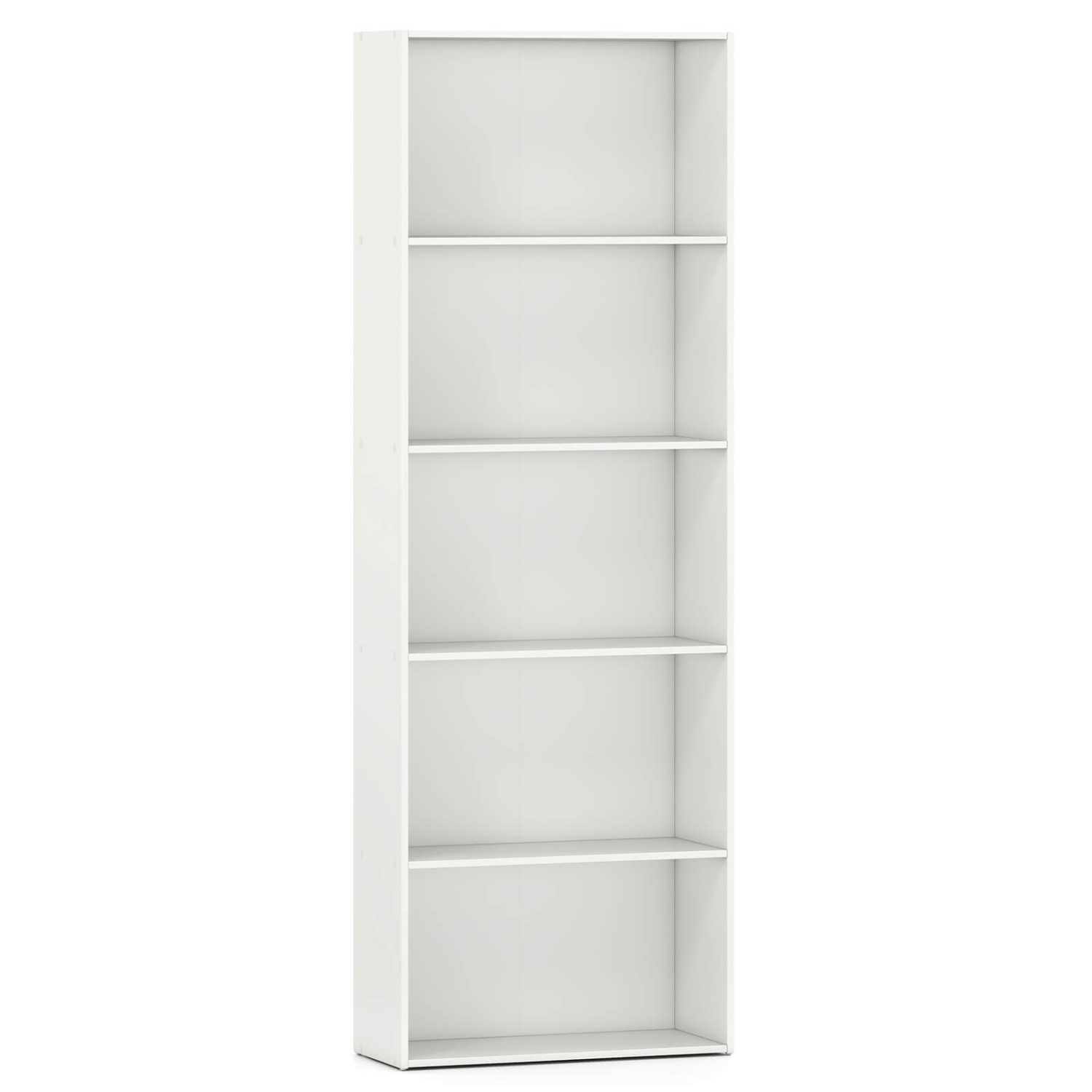 Bibliothèque de rangement à 5 tablettes de Costway – Meuble moderne multi-fonctionnel pour armoire vitrée