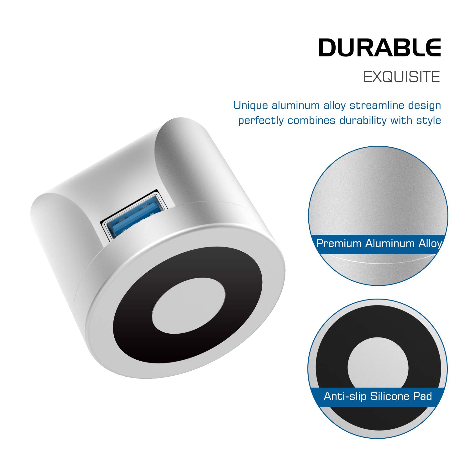 Recharge par satellite, support portatif en aluminium avec câble USB pour stylet Apple Pencil/Pen iPad Pro 12.9 10.5 9.7