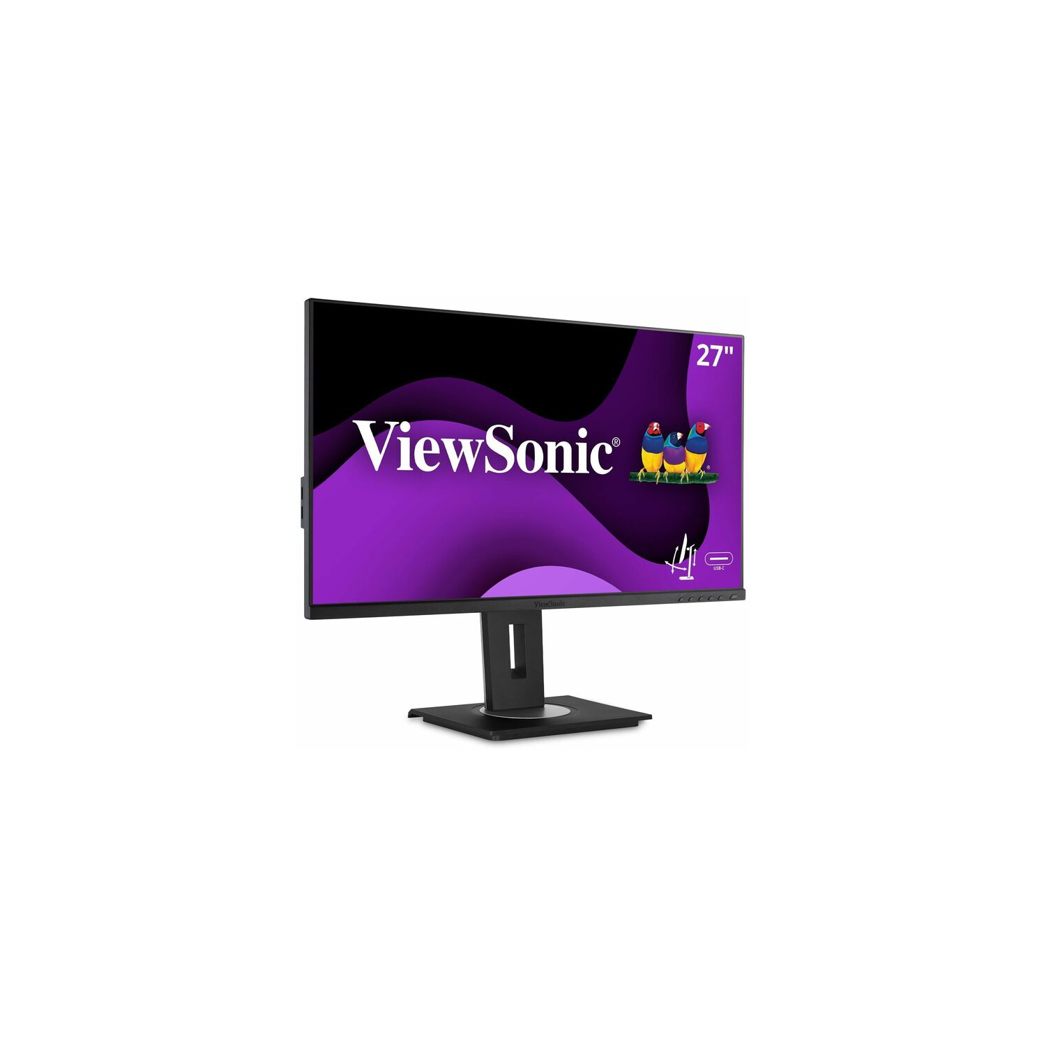 ViewSonic VG2755 27" IPS 1080p Monitor with USB 3.1 Type C HDMI DisplayPort VGA and 40 Degree Tilt Ergonomics