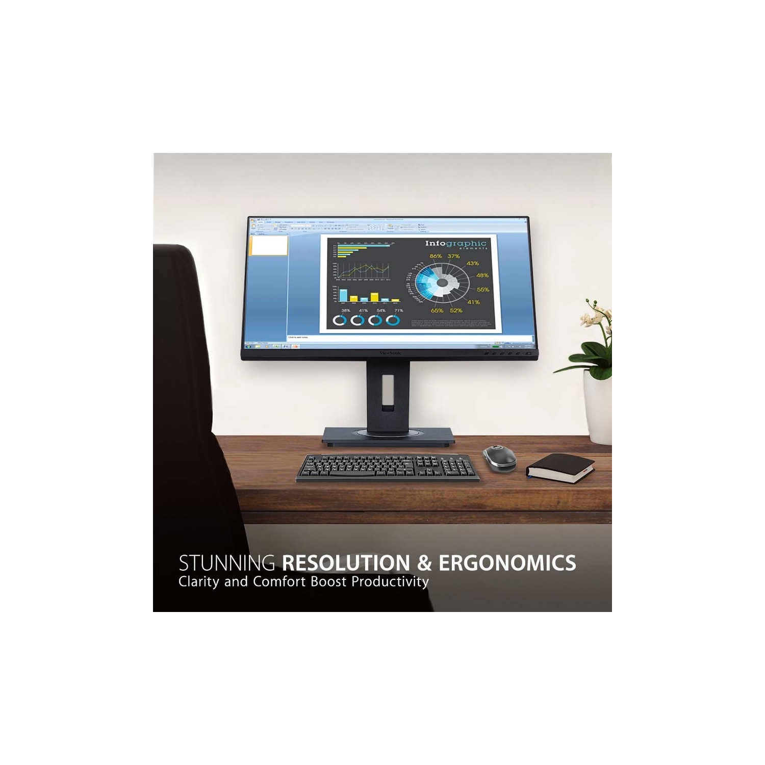 ViewSonic VG2455-2K - 24" Display, IPS Panel, 2560 x 1440 Resolution