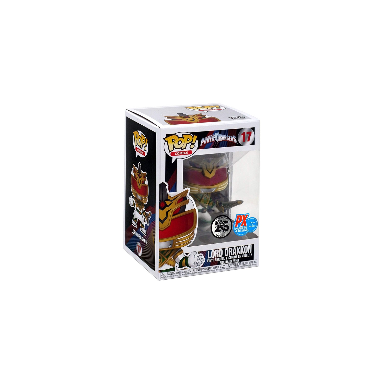 Pop Comics 3.75 Inch Action Figure Power Rangers - Lord Drakkon #17 Exclusive