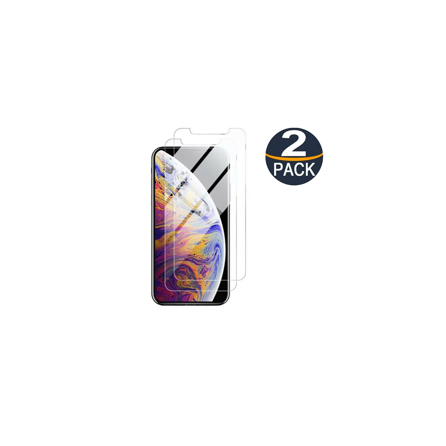 [Paquets de 2] Protecteur d'écran en verre trempé CSmart Premium pour iPhone XS Max/11 Pro Max, étuis conviviaux et sans bulles