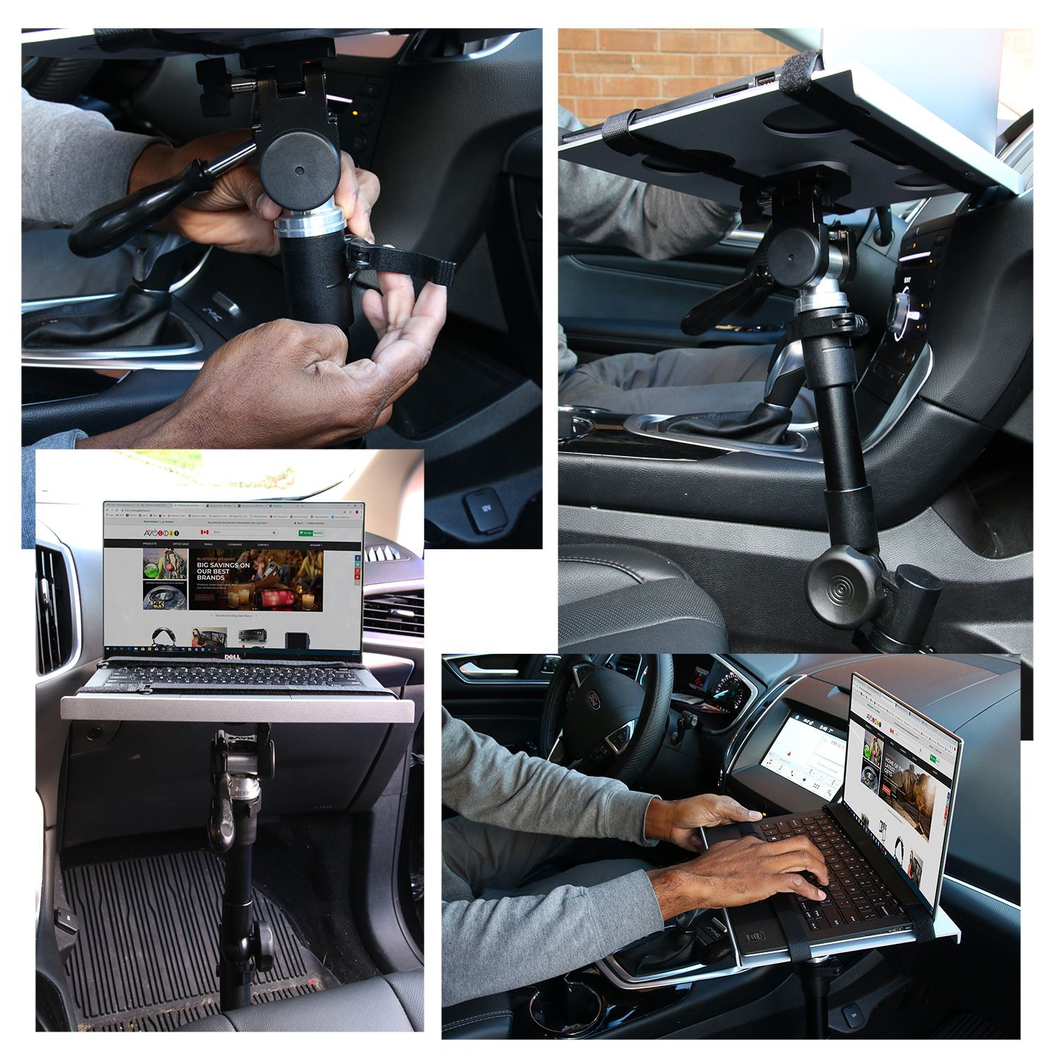 Support pivotant et inclinable universel à un bras de Boost Industries pour portable