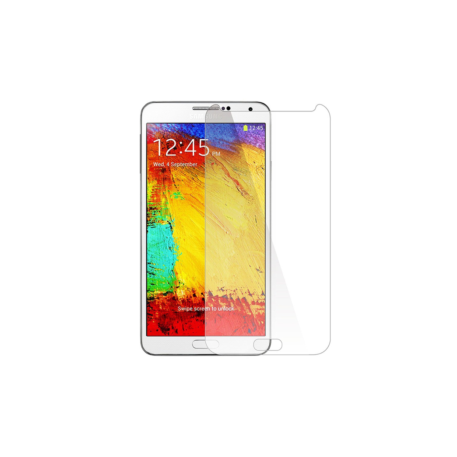 【2 Packs】 CSmart Premium Tempered Glass Screen Protector for Samsung Note 3, Case Friendly & Bubble Free