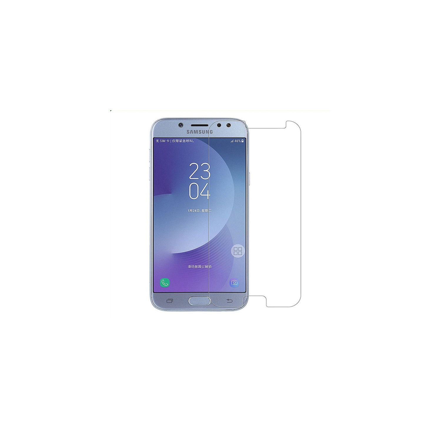 【2 Packs】 CSmart Premium Tempered Glass Screen Protector for Samsung Galaxy J3 Prime 2017 2018, Case Friendly & Bubble Free