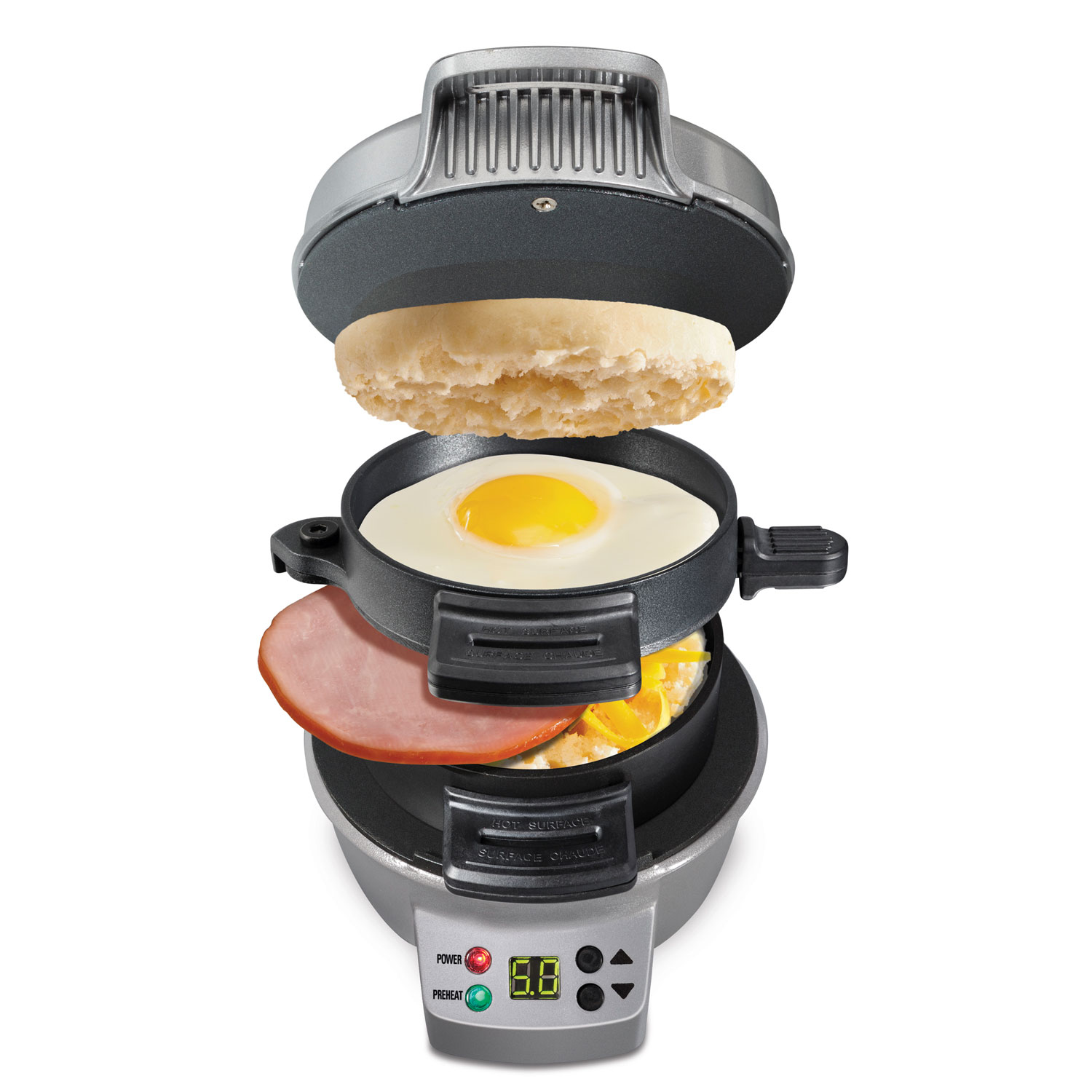 Hamilton Beach Breakfast Sandwich Maker - Silver