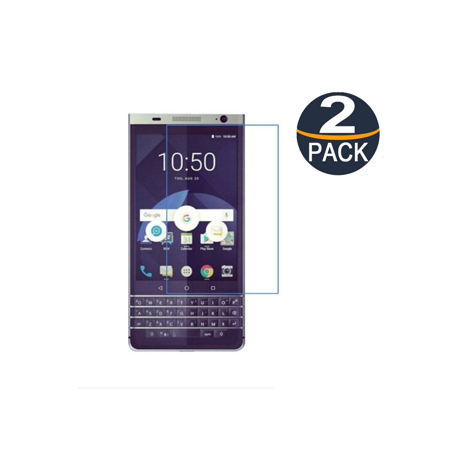 【2 Packs】 CSmart Premium Tempered Glass Screen Protector for BlackBerry Keyone / Mercury / DTek70, Case Friendly & Bubble Free
