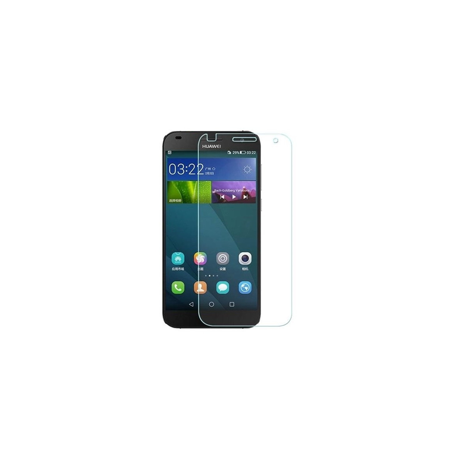 【2 Packs】 CSmart Premium Tempered Glass Screen Protector for Huawei G7, Case Friendly & Bubble Free