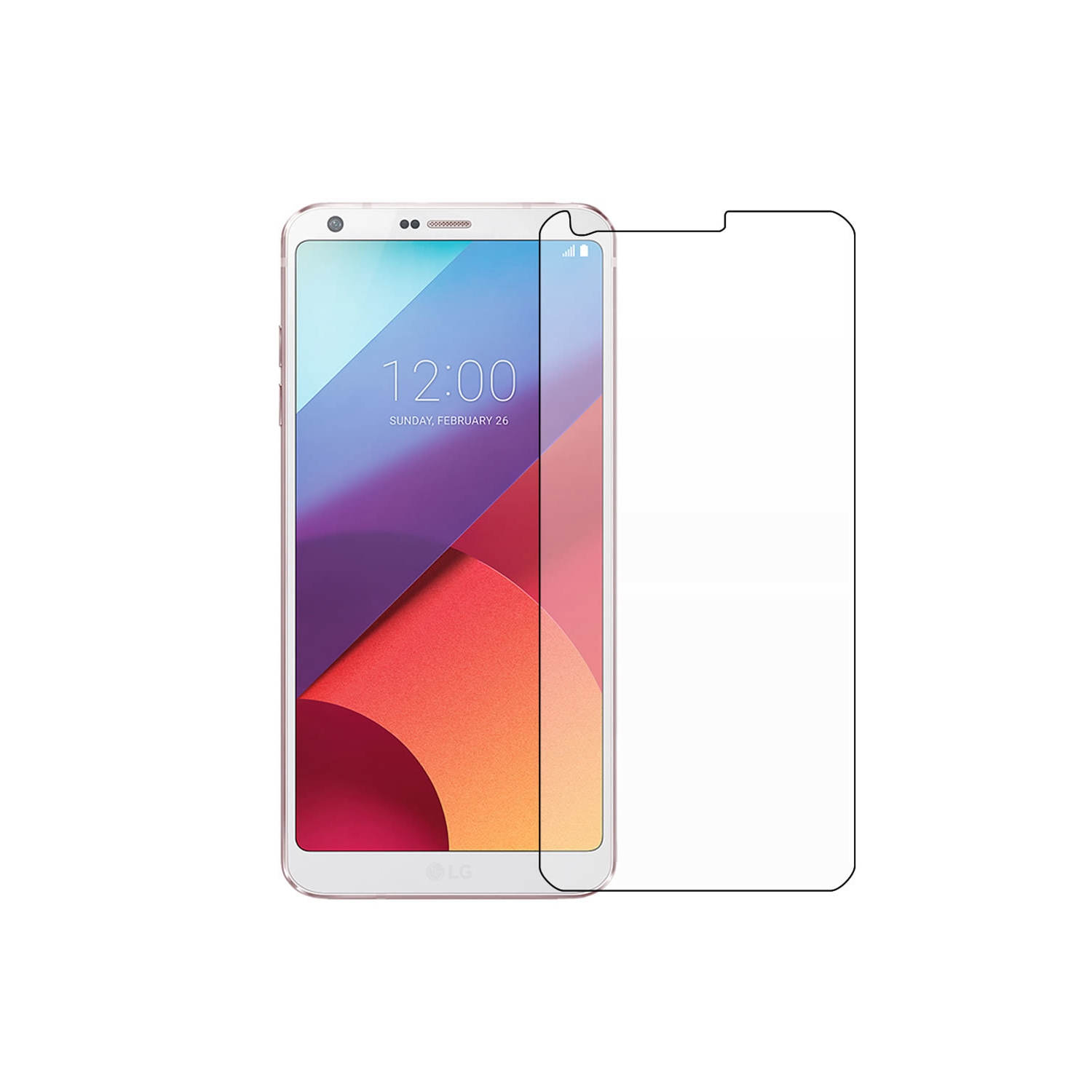 【2 Packs】 CSmart Premium Tempered Glass Screen Protector for LG G6, Case Friendly & Bubble Free