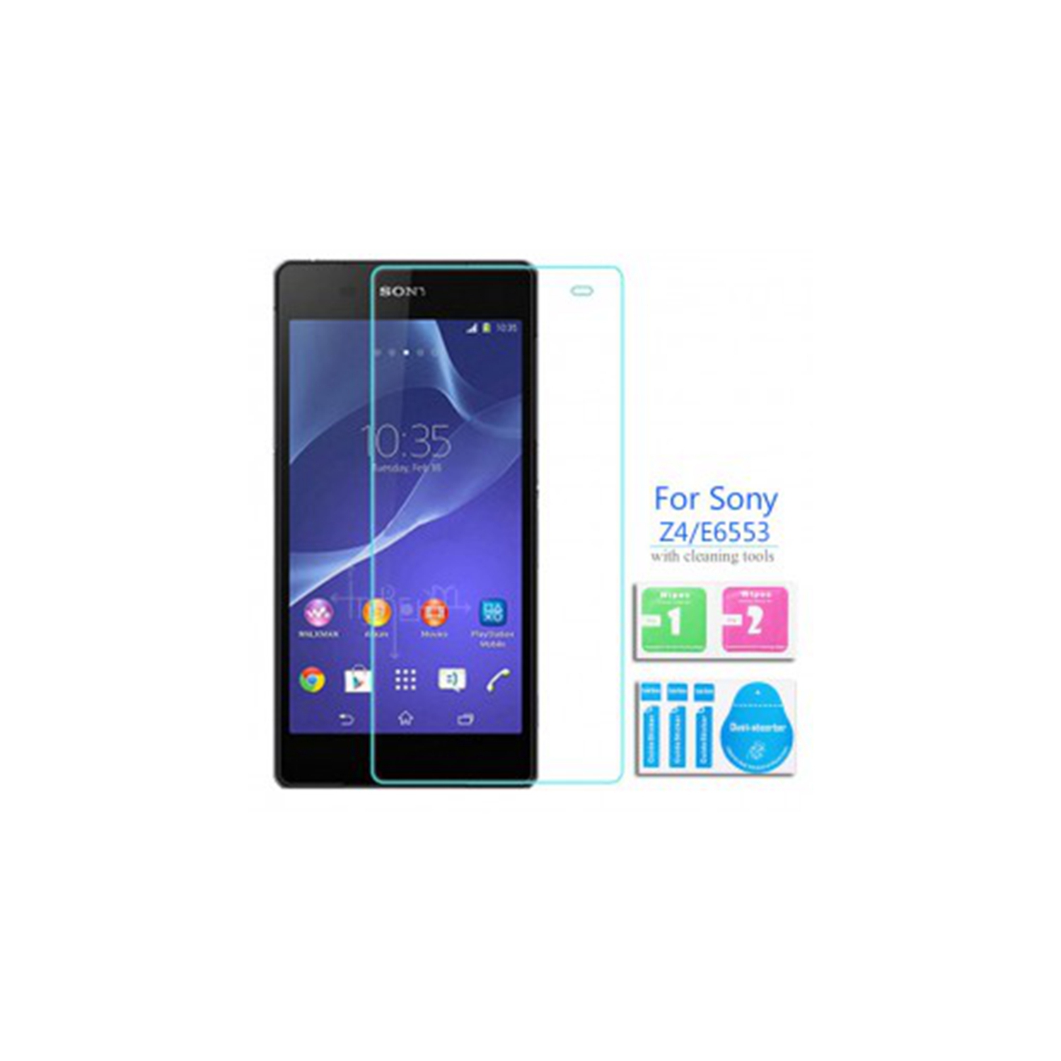 【2 Packs】 CSmart Premium Tempered Glass Screen Protector for Sony Z4, Case Friendly & Bubble Free