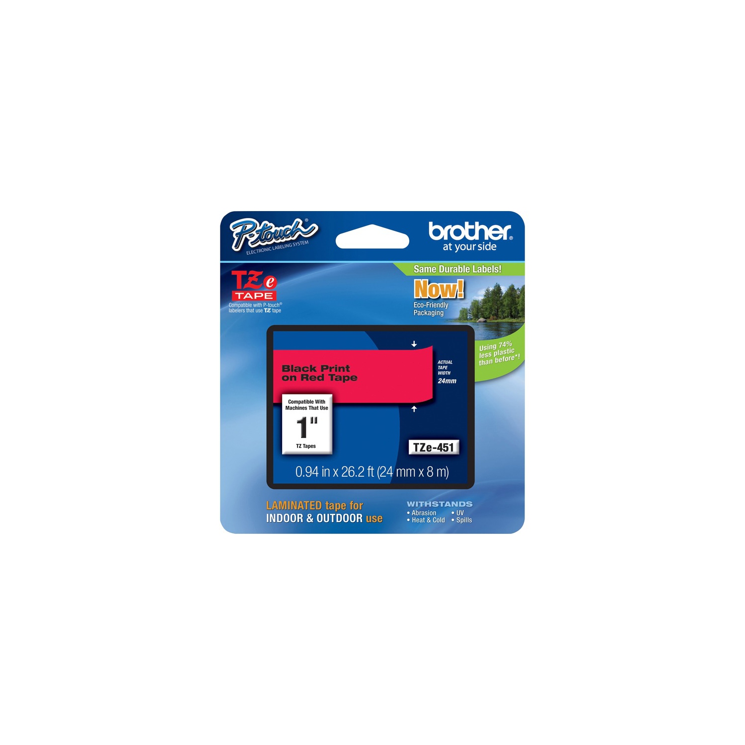 Brother P-touch TZe Laminated Tape Cartridges