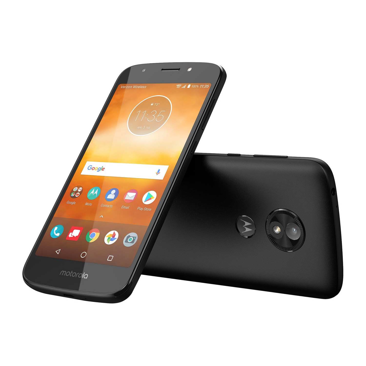 Motorola Moto E5 Play, XT1921, 5.2-inch LCD, 16GB, Unlocked, Android 8.0, Retail Packaging (Black) - Open Box