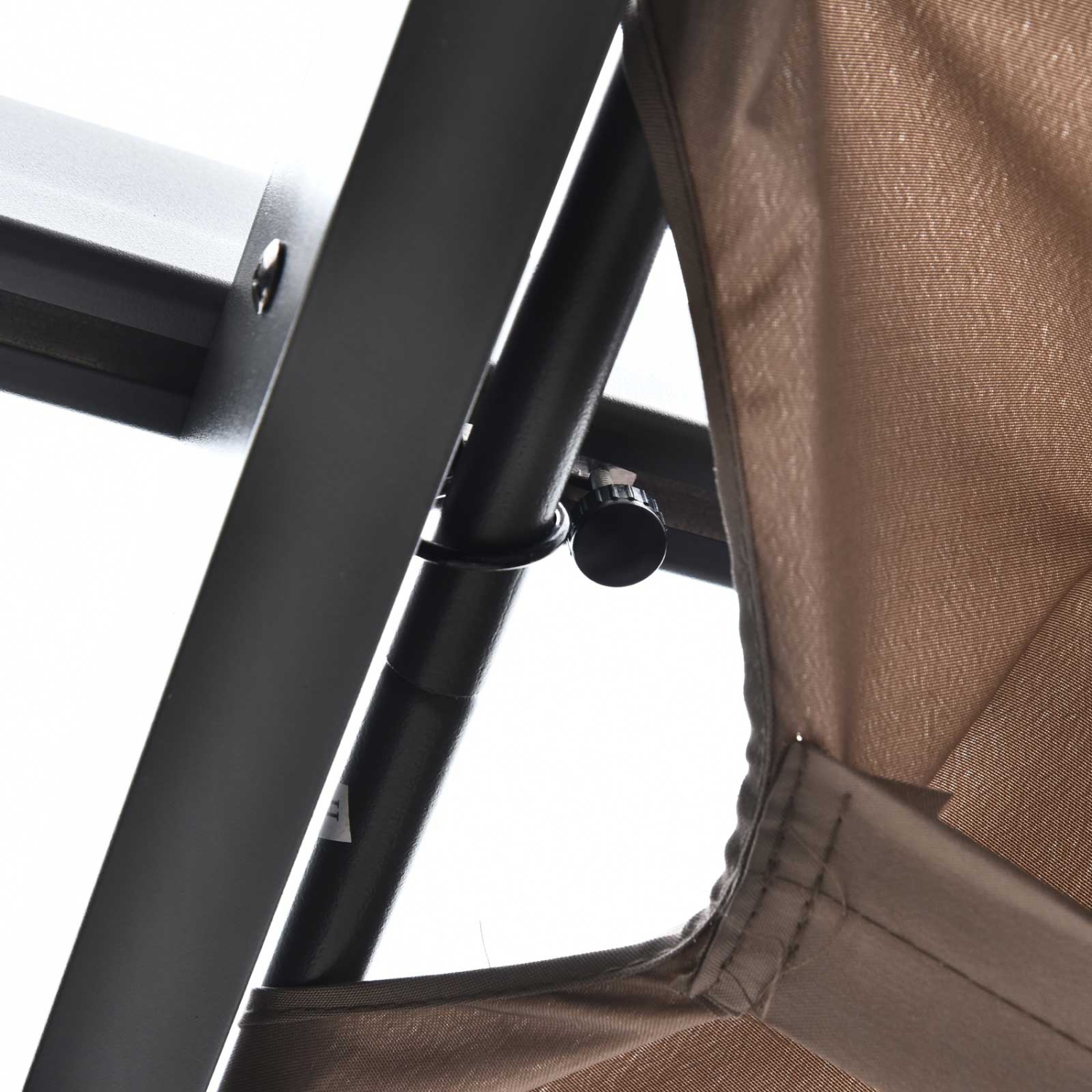 Abri de pergola rétractable pour l'extérieur de 10 x 10 pi Outsunny, abri de jardin en aluminium, abri pare-soleil en treillis raisin pour la cour,