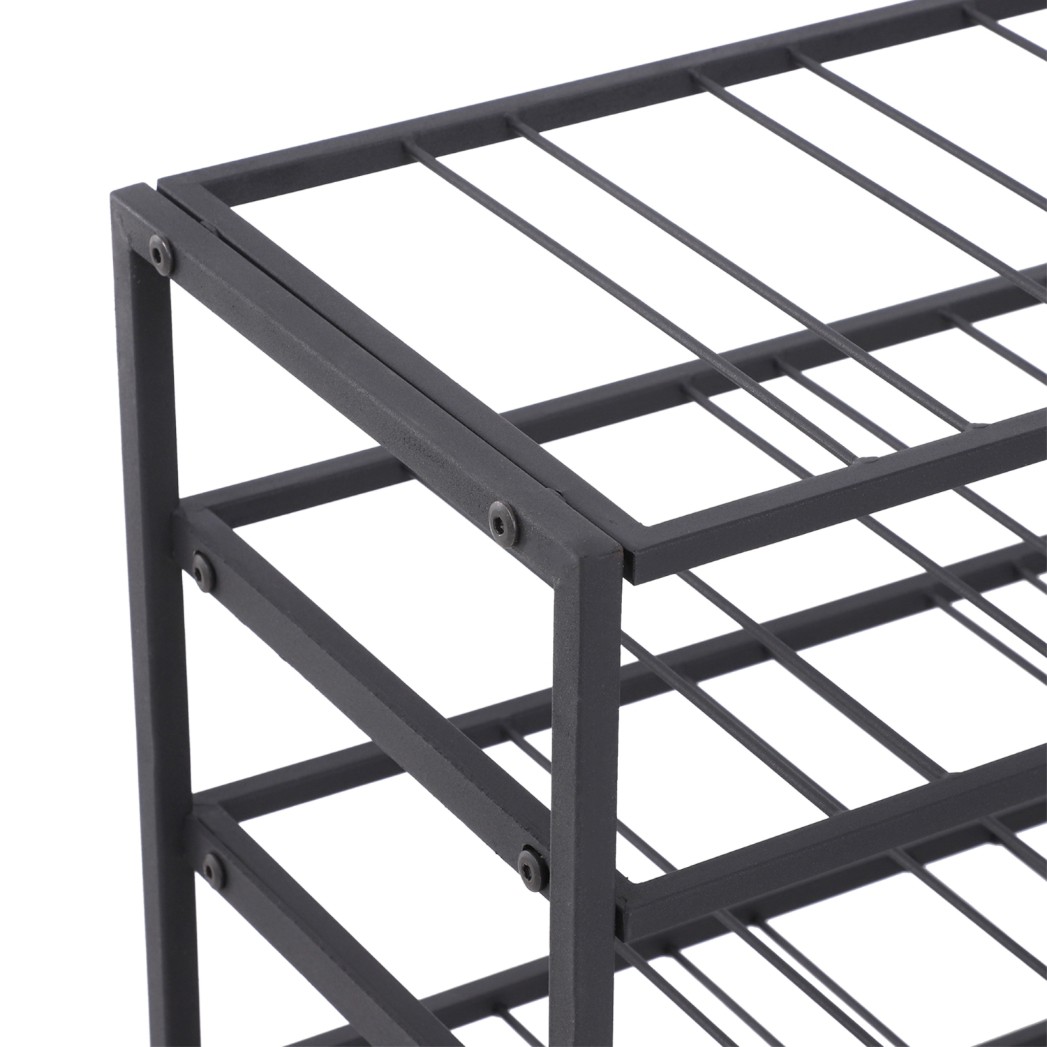 Porte-bouteilles en métal à 9 niveaux de HOMCOM pour 54 bouteilles Porte-bouteilles de vin autonome Support de bar pour cellier, noir