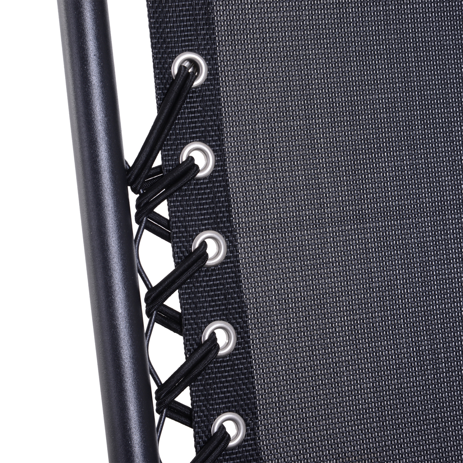 Ensemble de 3 chaises Zero Gravity avec porte-gobelet d’Outsunny - Noir