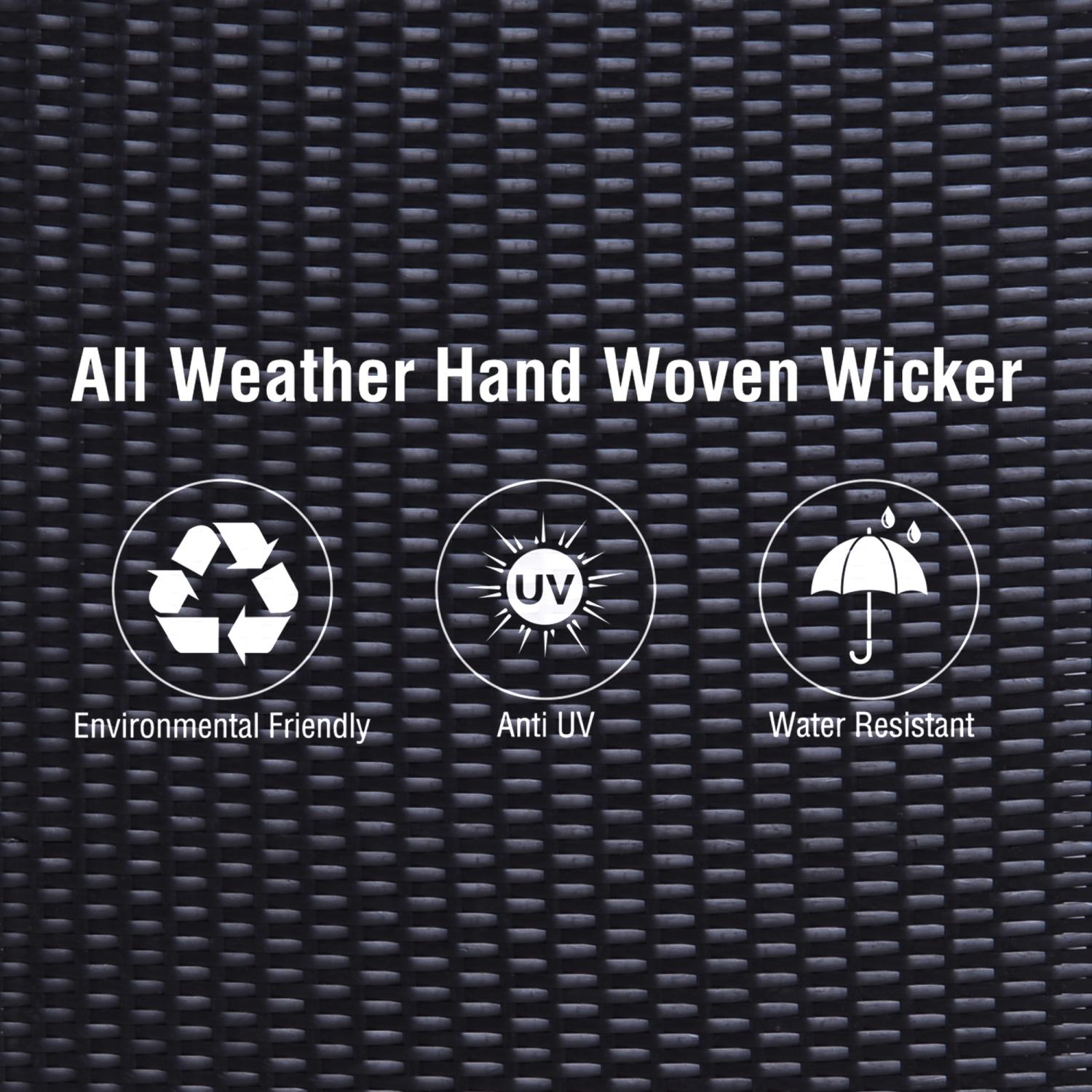 Outsunny Wicker Rattan Pool Towel Valet Organizer 2 Shelf 1 Drawer