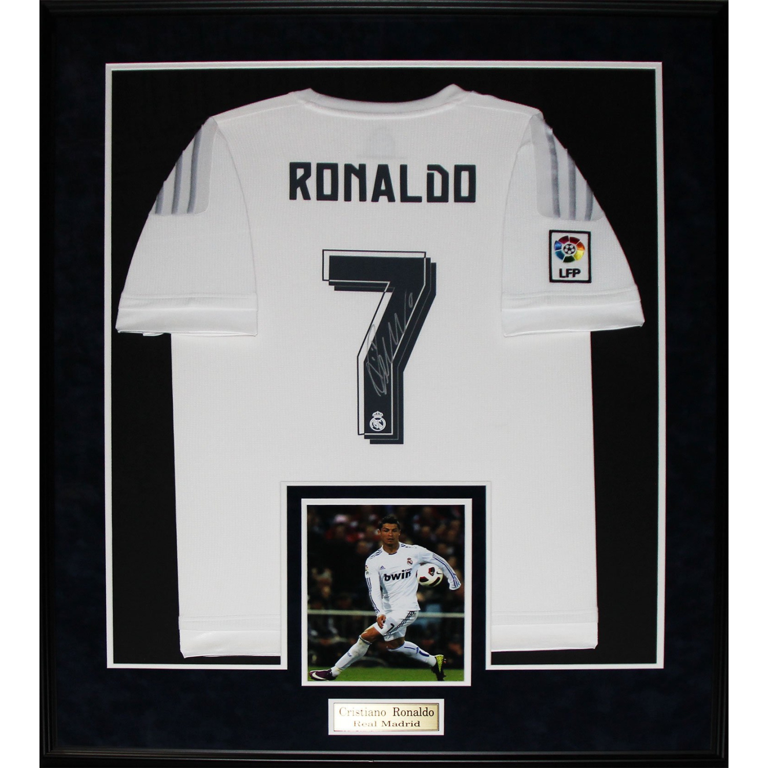real madrid team signed jersey