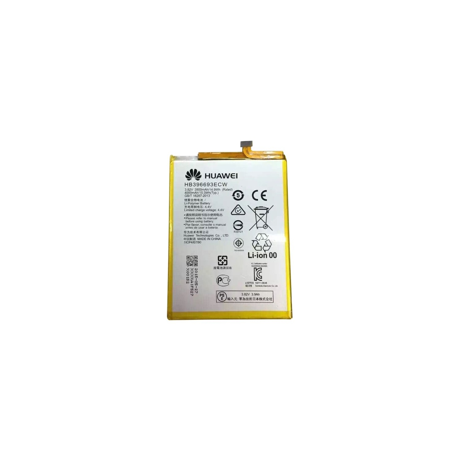 Replacement Battery for Huawei Ascend Mate 8, HB396693ECW