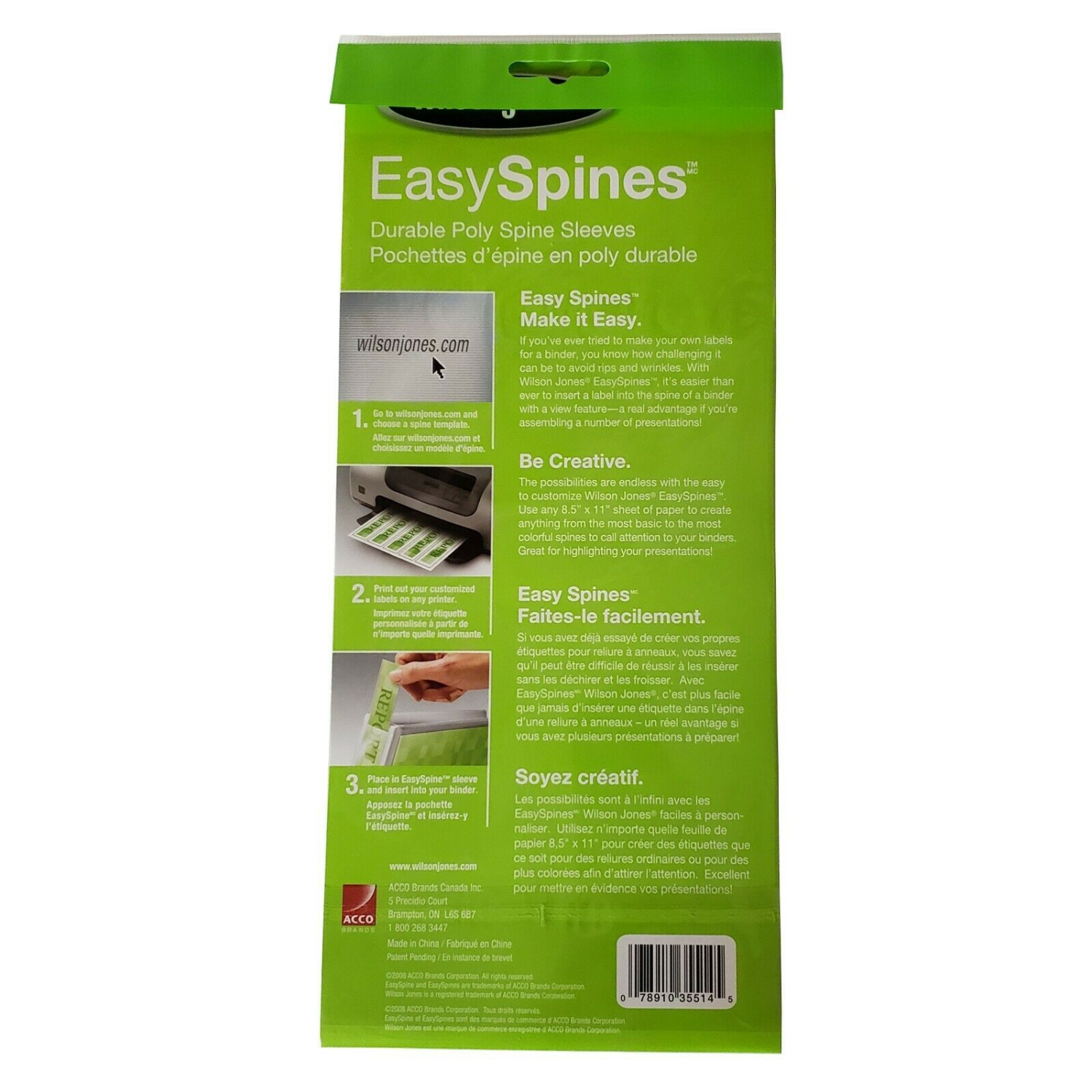 Paquet de 6 reliures Easy Spines de 1.5 po de Wilson Jones