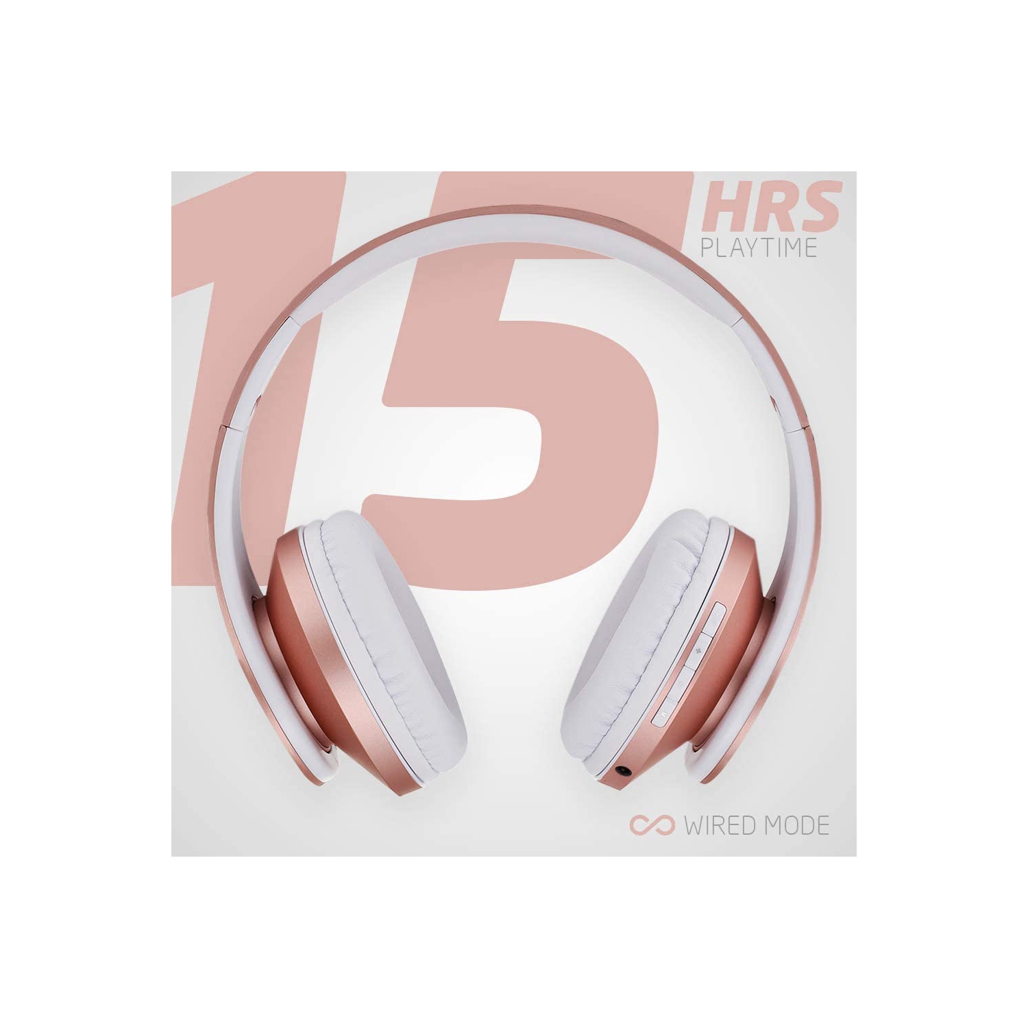 Bluetooth Over-Ear Headphones, Wireless Stereo Foldable Headphones Wireless and Wired Headsets with Built-in Mic, Micro SD/TF, FM for