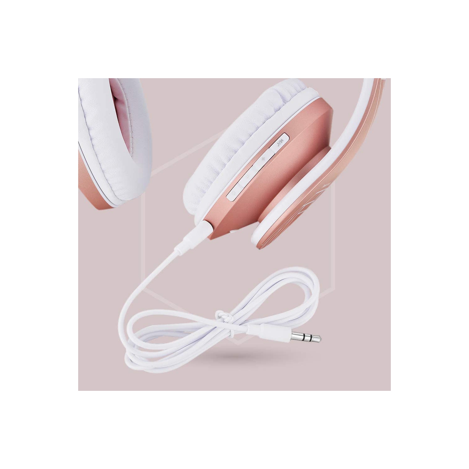 Bluetooth Over-Ear Headphones, Wireless Stereo Foldable Headphones Wireless and Wired Headsets with Built-in Mic, Micro SD/TF, FM for