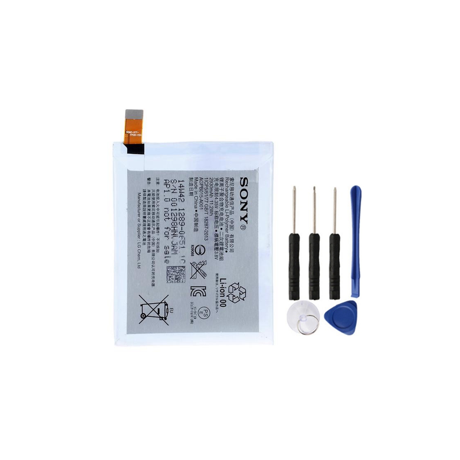 Batterie de rechange et outils de réparation compatibles avec Sony Xperia Z4 / Z3 plus / C5 Ultra, E6553 LIS1579ERPC