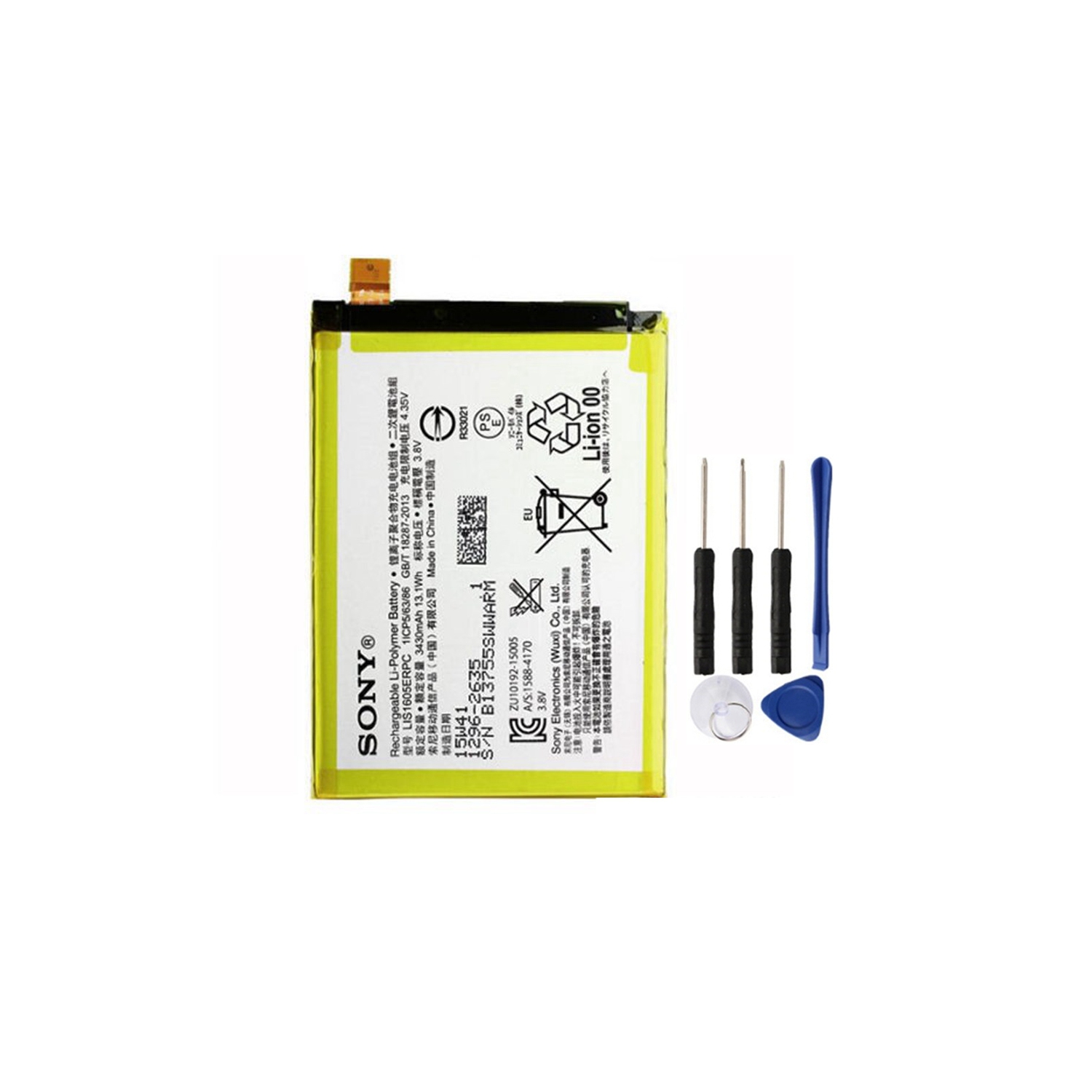 Replacement Battery & Repair Tools Compatible for Sony Xperia Z5 Premium, E6853 LIS1605ERPC