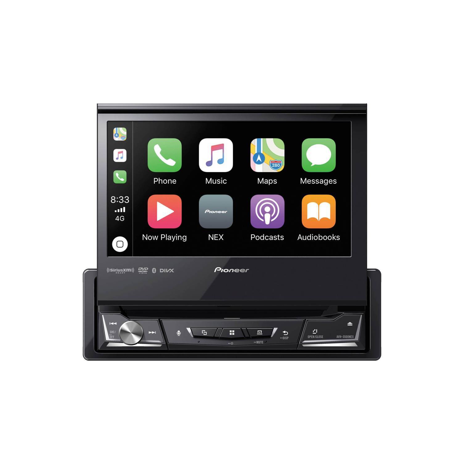 Récepteur DVD multimédia AVH-3500NEX à 1 DIN avec écran de 6.8 po de Pioneer, CarPlay, Android Auto
