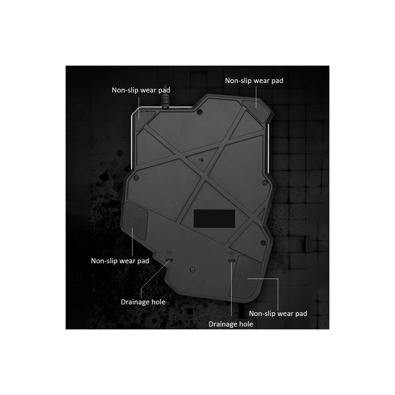 Mechanical Feeling One-Handed Left Handed Keyboard [LED Backlit] Portable Mini Gaming Keypad