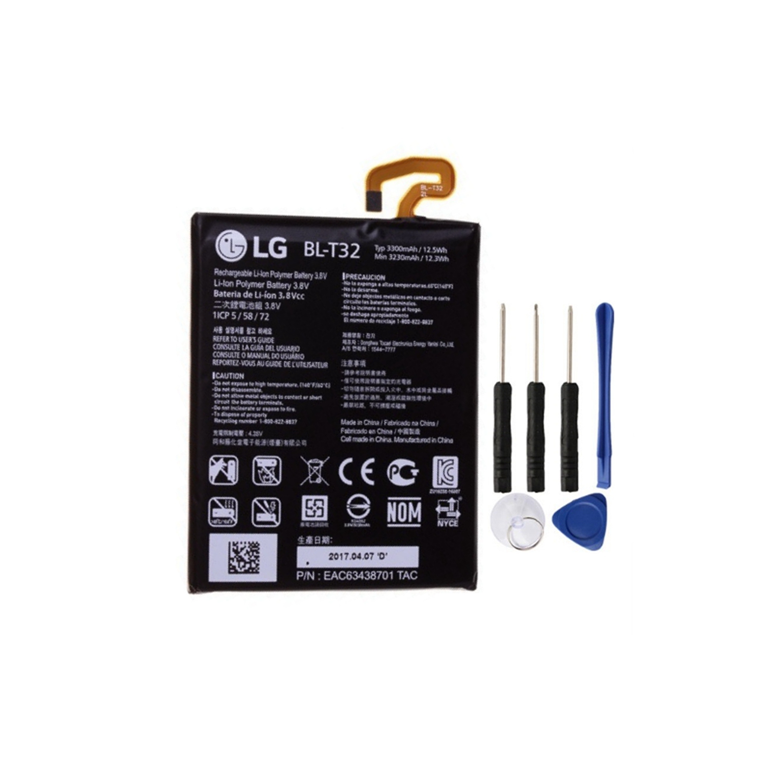 Replacement Battery & Repair Tools Compatible for LG G6, H870 H871 H872 LS993 VS998 BL-T32