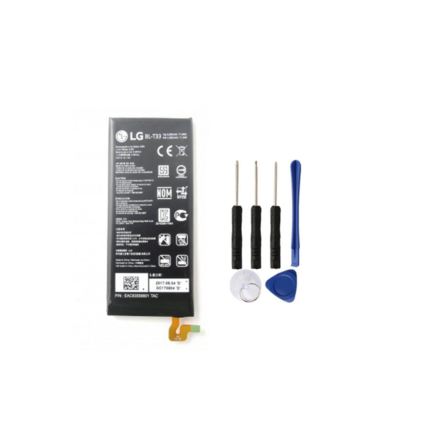 Batterie de rechange et outils de réparation compatibles avec LG Q6 / G6 Mini, M 700&nbsp;A M700AN M700N BL-T33