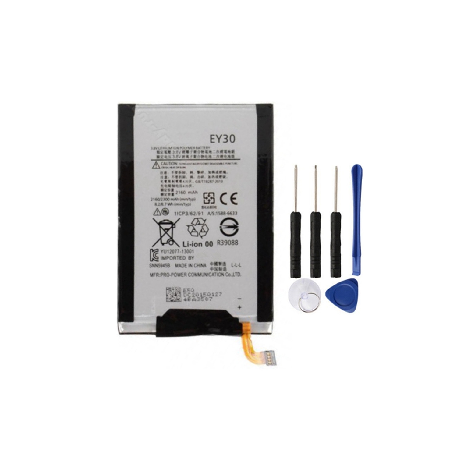 Replacement Battery & Repair Tools Compatible for Motorola Moto X 2nd Gen X2 XT1093 XT1096 XT1097, EY30