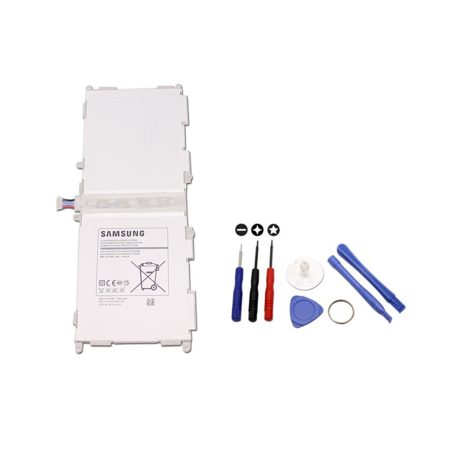 Pile de remplacement pour tablette Tab 4 10.1 po de Samsung, SM-T530 T535 EB-BT530FBE