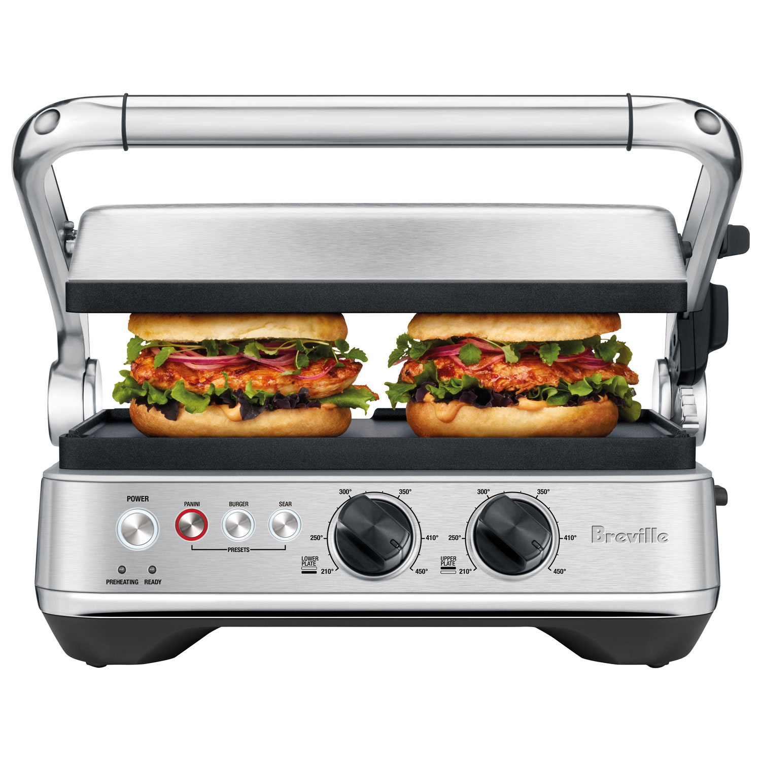Breville Toaster Panini Press & Indoor Grill - Brushed Stainless Steel