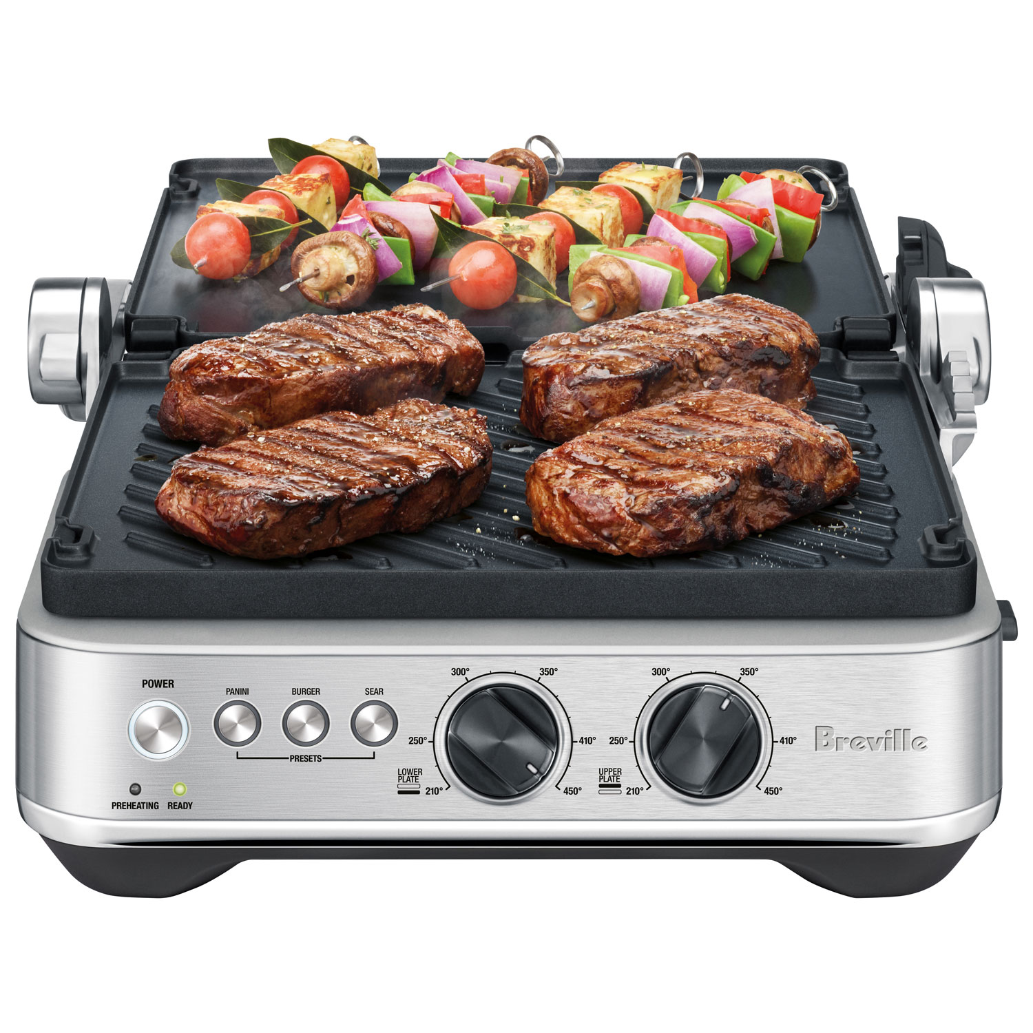 Breville Toaster Panini Press & Indoor Grill - Brushed Stainless Steel
