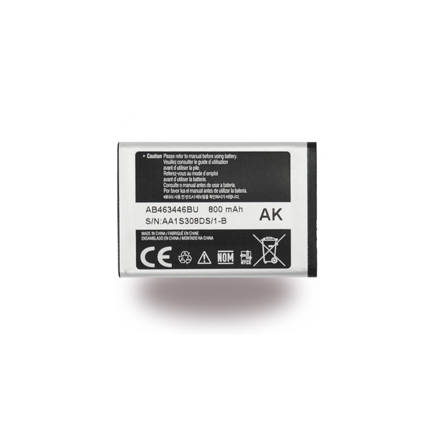 PILE DE RECHANGE SAMSUNG R250 T255 T259 T249 R100 A107 A137, AB463446BU AB463446BA AB463446BC AB463446BE