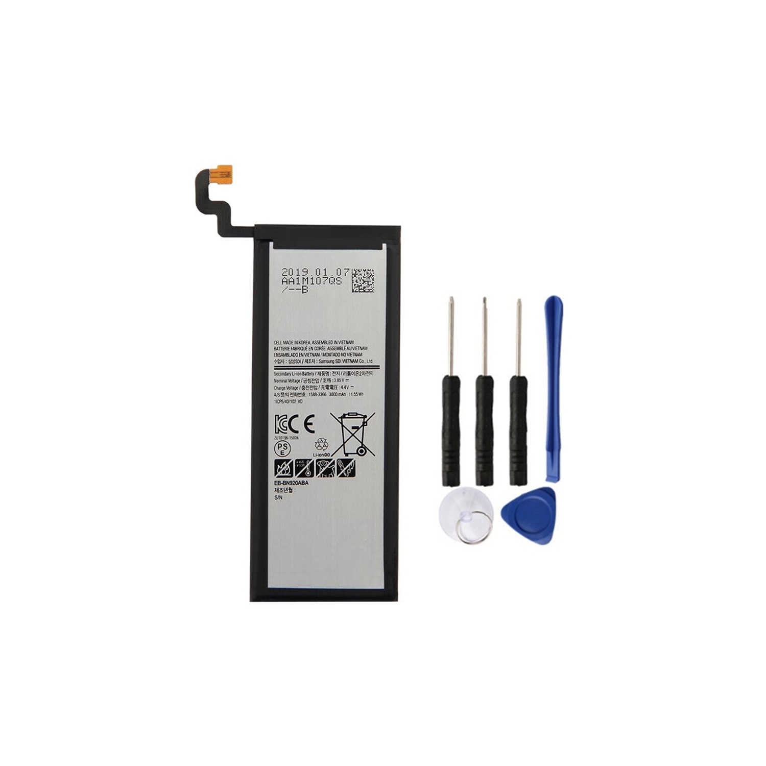 Replacement Battery & Repair Tools Compatible for Samsung Galaxy Note 5, N9200 N920T EB-BN920ABA EB-BN920ABE