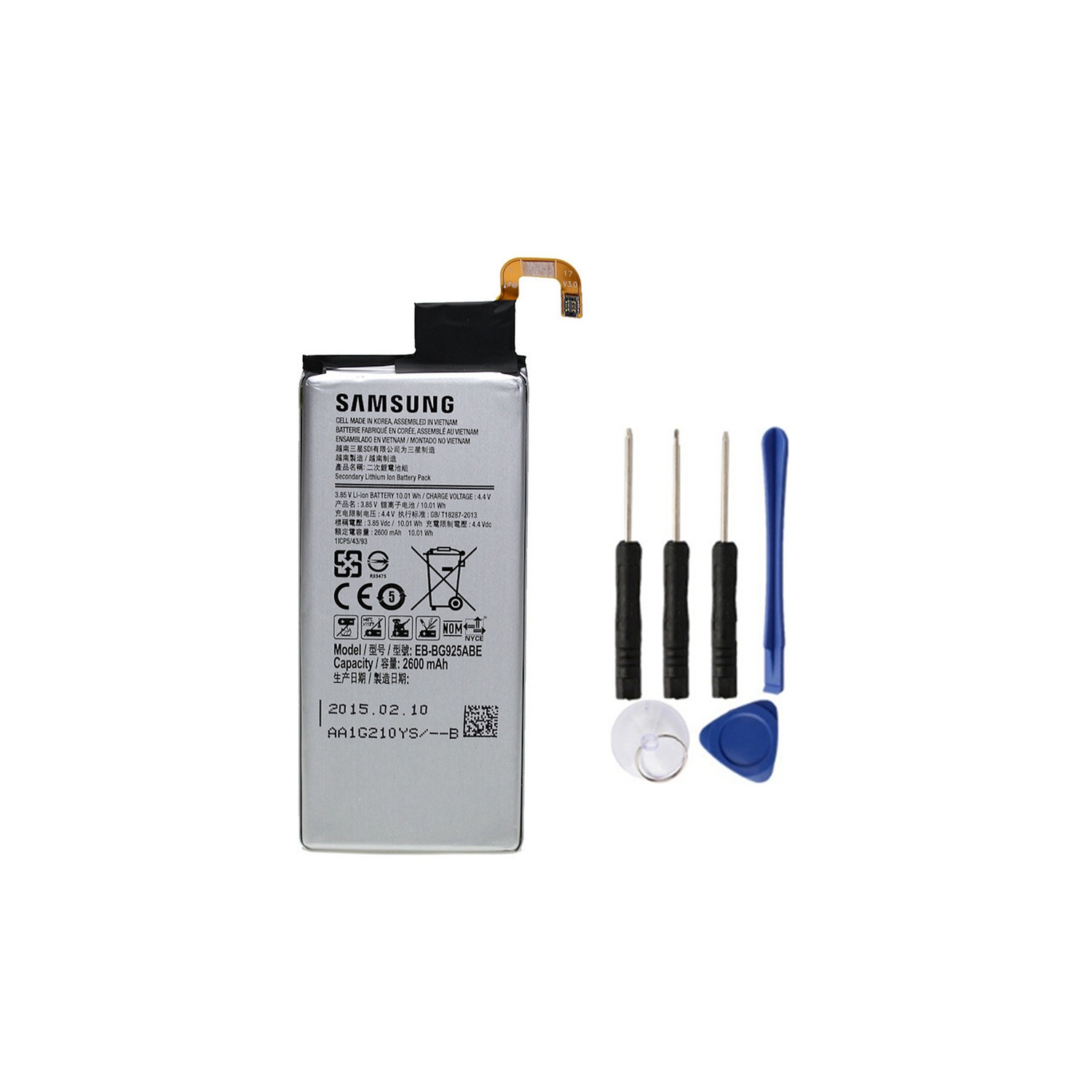 Samsung Galaxy S6 Edge Replacement Battery, G925A EB-BG925ABE EB-BG925ABA