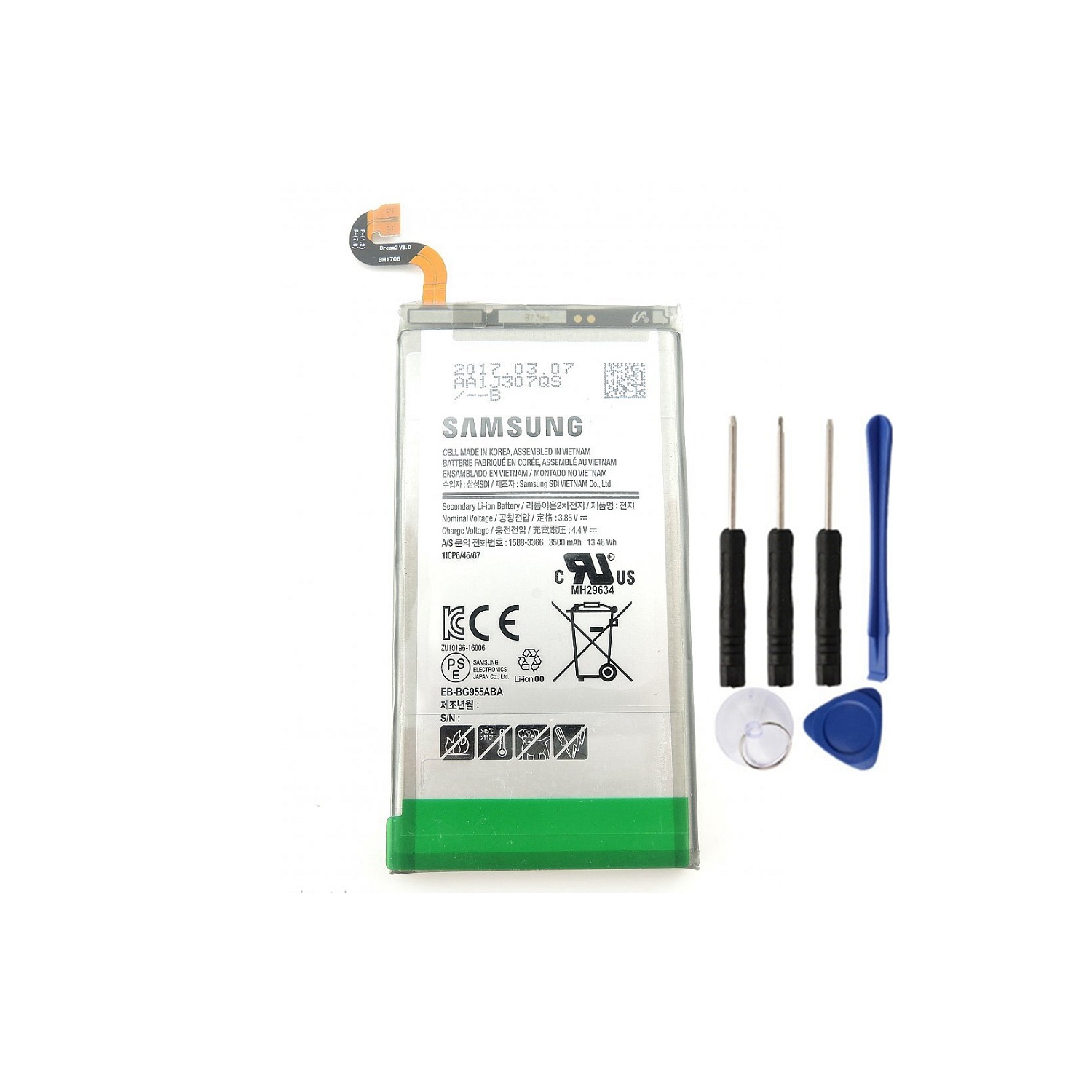 Samsung Galaxy S8 Plus Replacement Battery, G955 EB-BG955ABE EB-BG955ABA