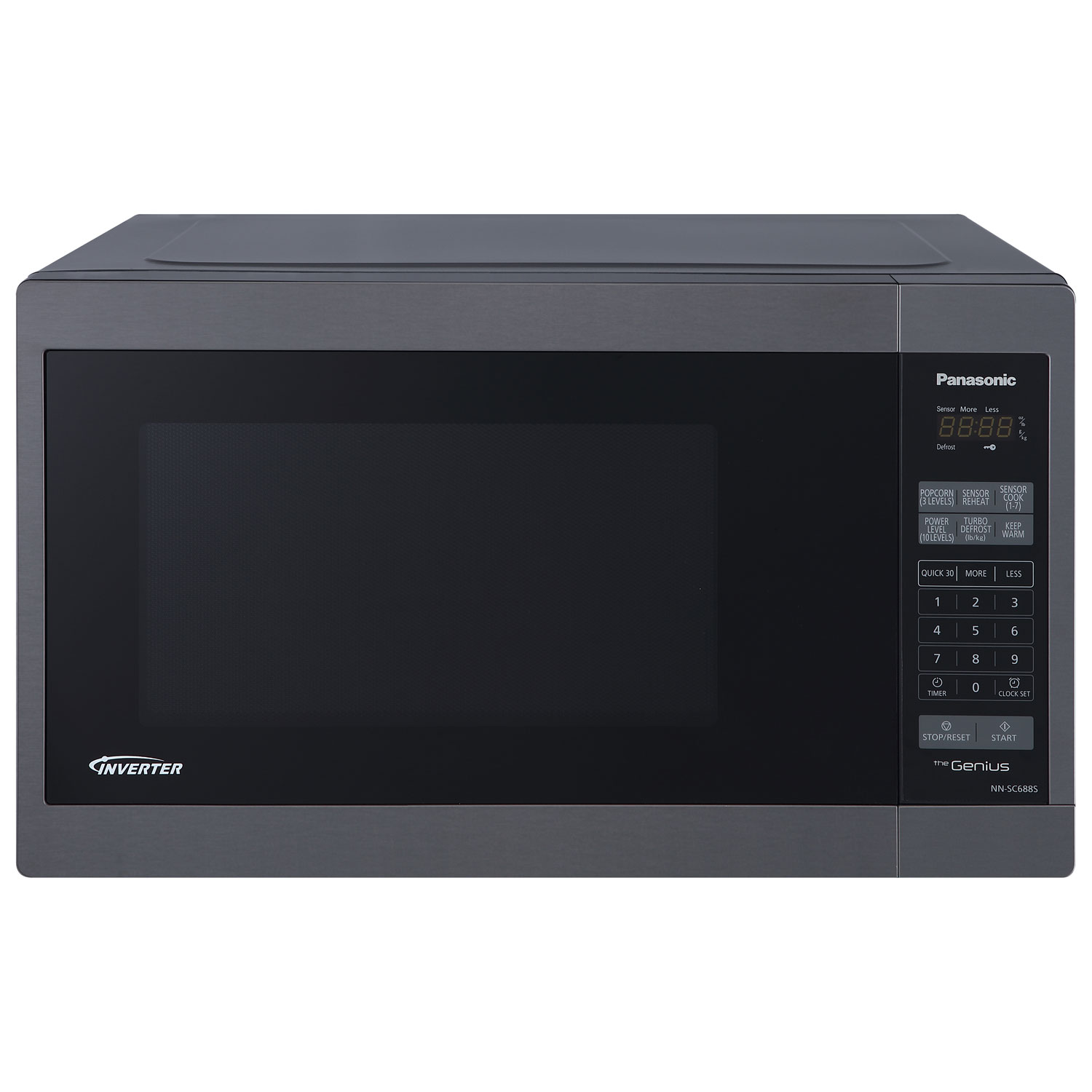 Panasonic Genius 1.3 Cu. Ft. Microwave (NNSC688S) - Black Stainless