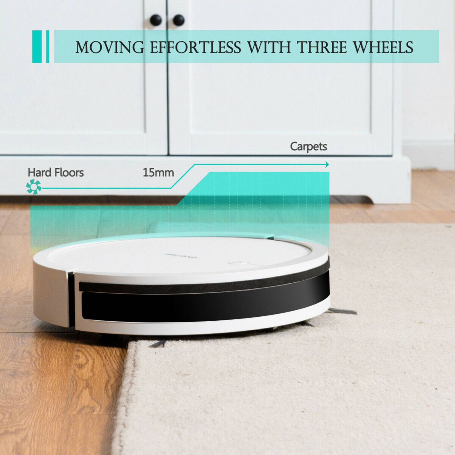 Robot Vacuum Cleaner 2000Pa Strong Suction Filter Auto Self-Charging
