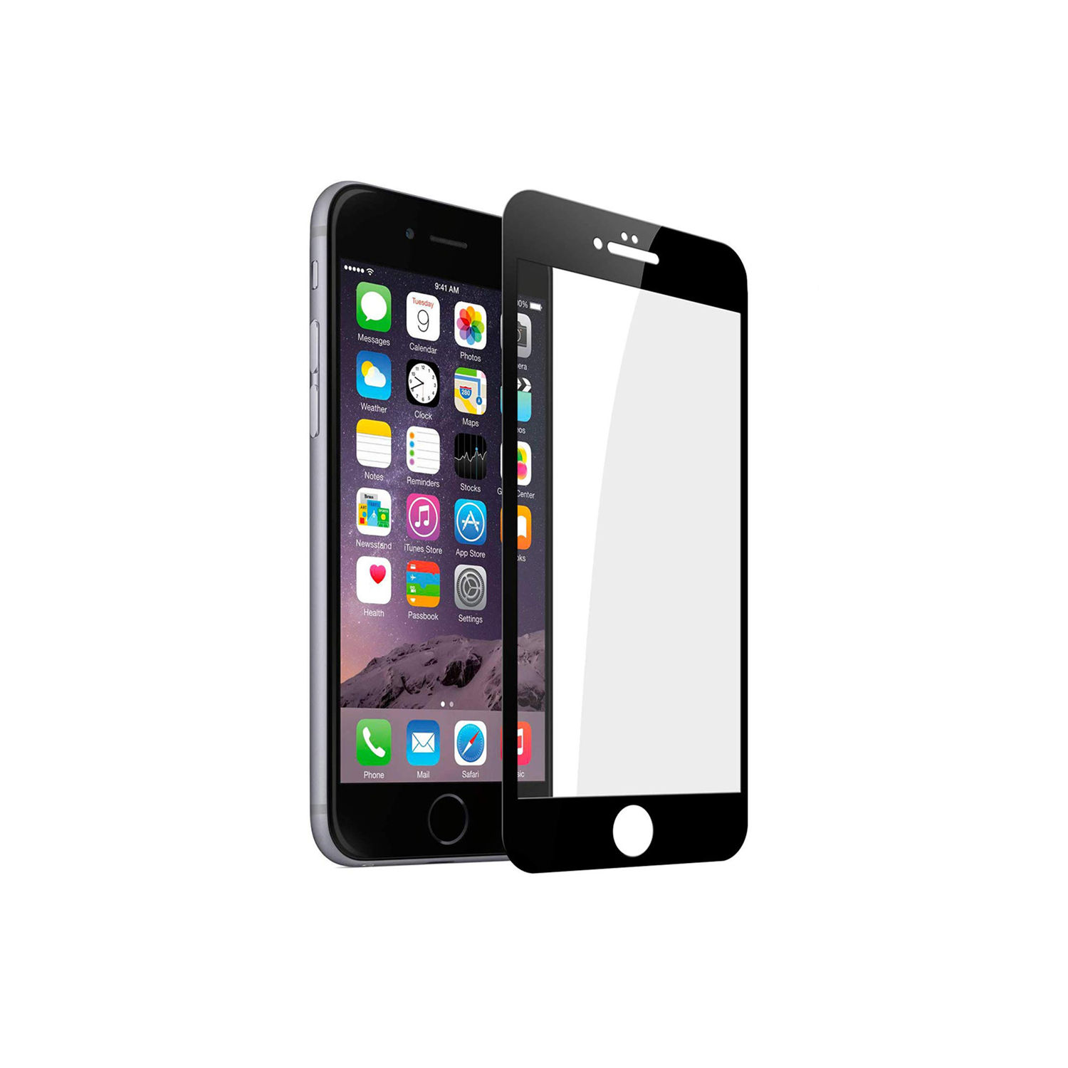 【CSmart】 Case Friendly 3D Curved Full Coverage Tempered Glass Screen Protector for iPhone 7 / iPhone 8, Black