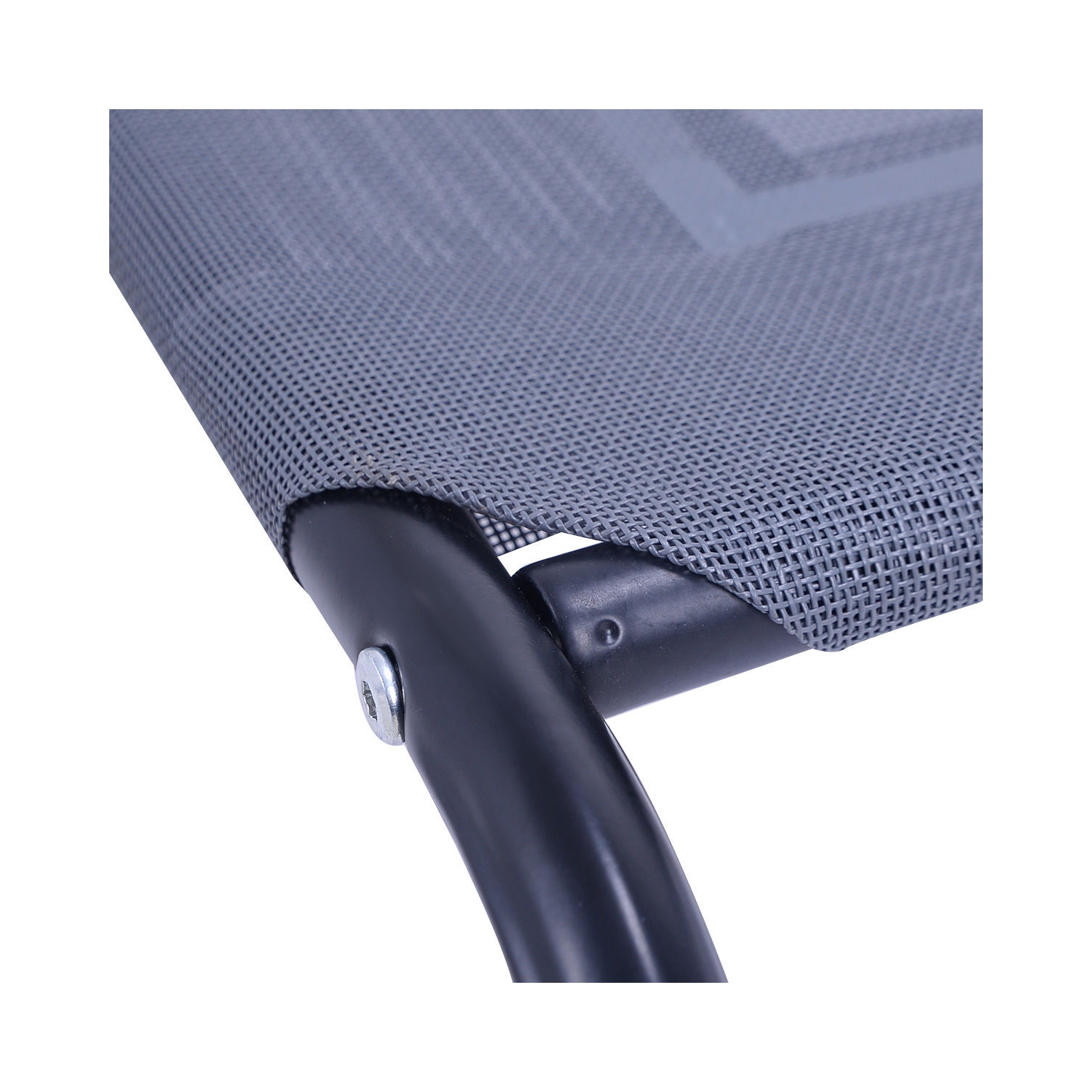 Gymax Large Dog Cat Bed Elevated Pet Cot Indoor Outdoor Camping Steel Frame Mat