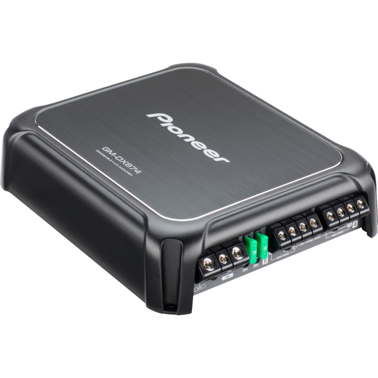 Pioneer GM-DX874 Class FD 4-Channel Bridgeable Amplifier with Gold-plated RCA Terminals, Hi-Res Audio