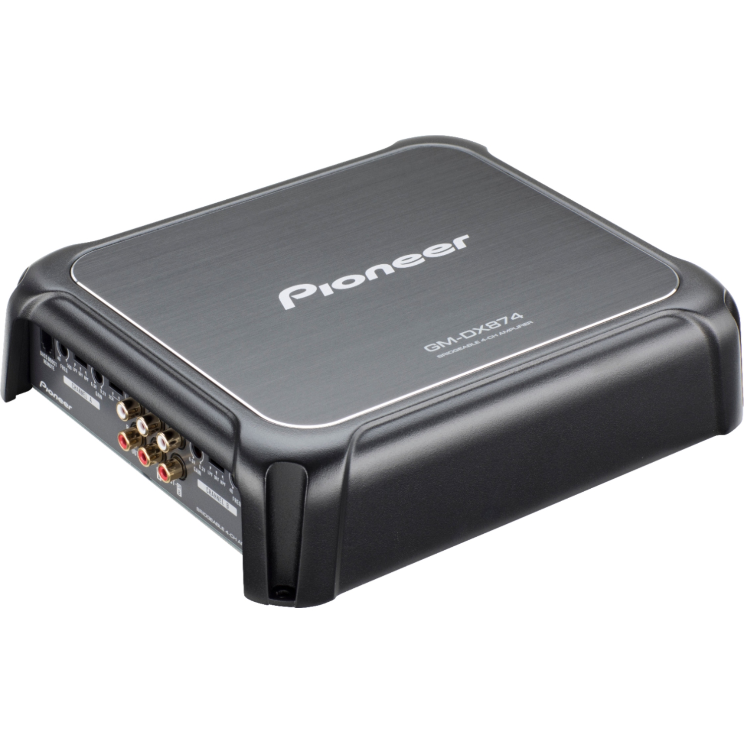 Pioneer GM-DX874 Class FD 4-Channel Bridgeable Amplifier with Gold-plated RCA Terminals, Hi-Res Audio