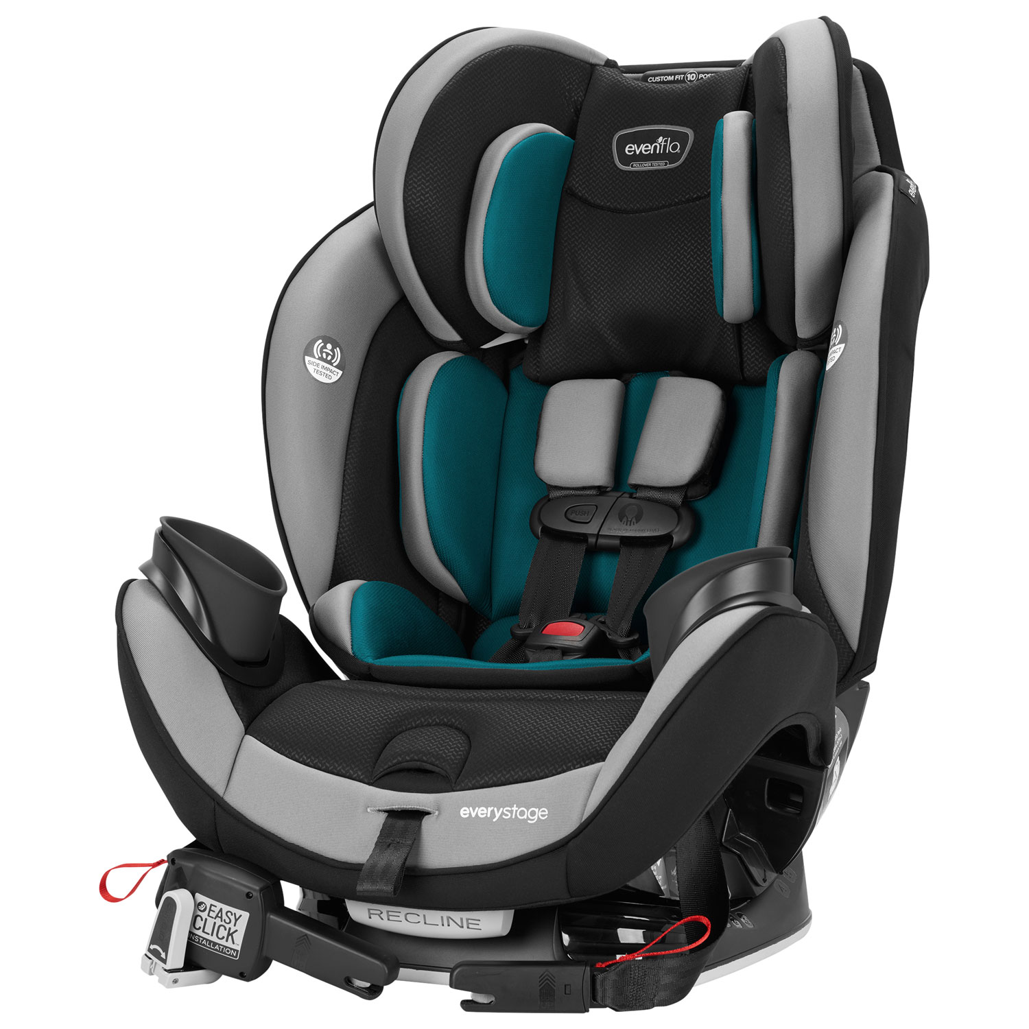 Evenflo EveryStage Deluxe Convertible 3-in-1 Car Seat - Reef