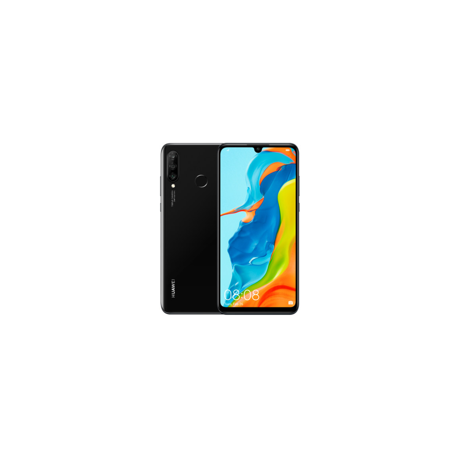 Huawei P30 Lite 128GB Smartphone - Unlocked - Midnight Black (International Version w/Seller Provided Warranty)