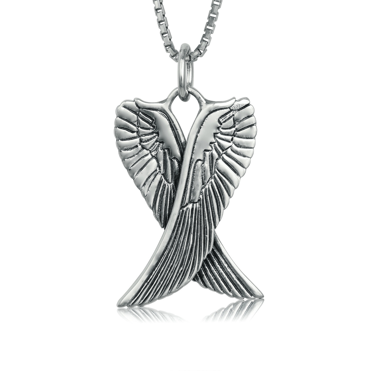 Sterling Silver Angel Wing Pendant